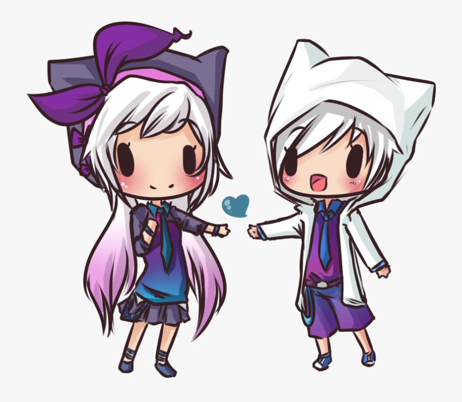 Potatokitteh Blinking Chibi Com By Reverrii On - Cute And Easy Chibi, Transparent Clipart