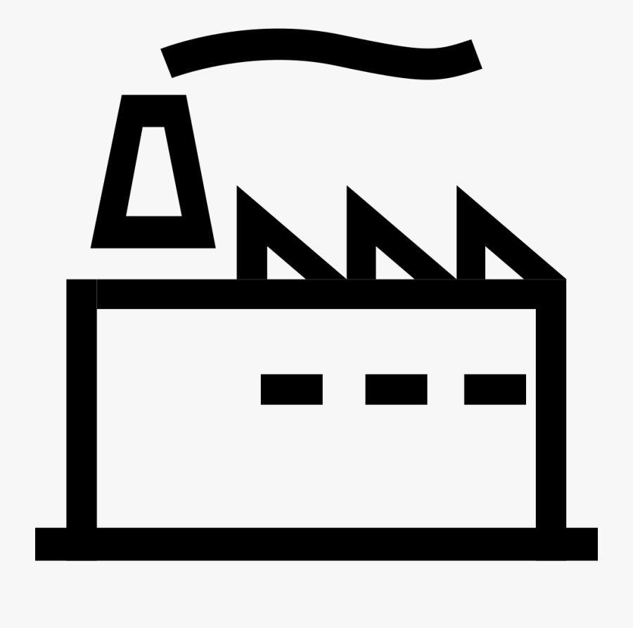 Steel Mill Icon, Transparent Clipart