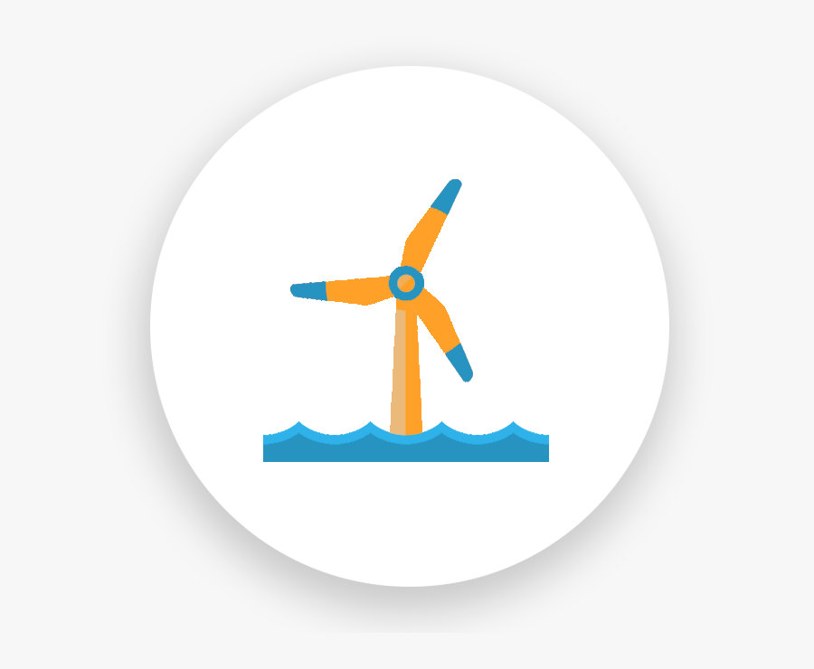 Offshore Data Entry Clipart , Png Download - Windmill, Transparent Clipart