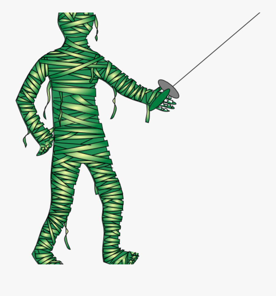 Mummy Clip Art Green Fencing Mummy Clip Art At Clker - Green Mummy, Transparent Clipart