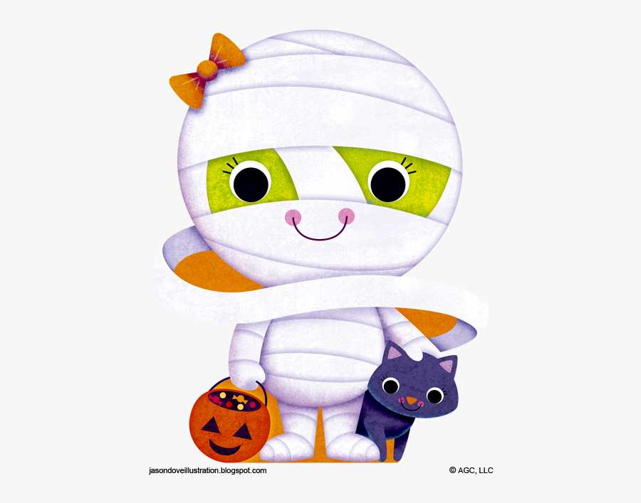 Cute Mummy Halloween Clipart, Transparent Clipart