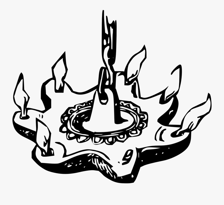 Chandelier, Candles, Light, Antique, Hanging - Hanging Oil Lamps Clip Art, Transparent Clipart