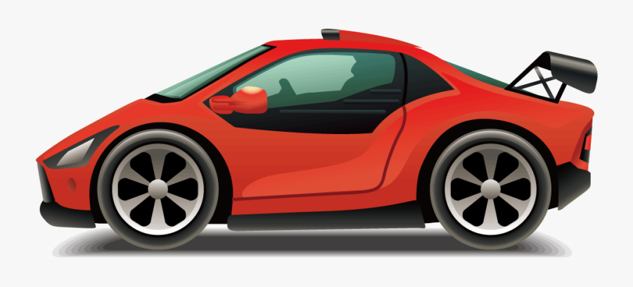 Clipart Free Download Sports Car Convertible Cartoon - Imagenes De Un Carro Rojo Animado, Transparent Clipart