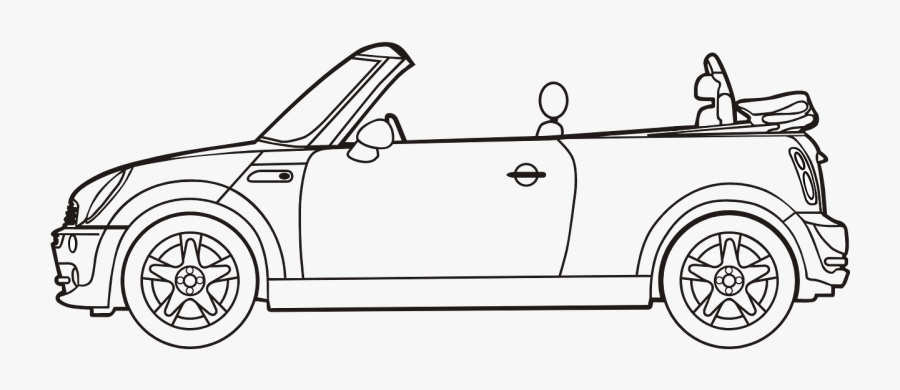 Convertible Car Roof Mechanism, Transparent Clipart