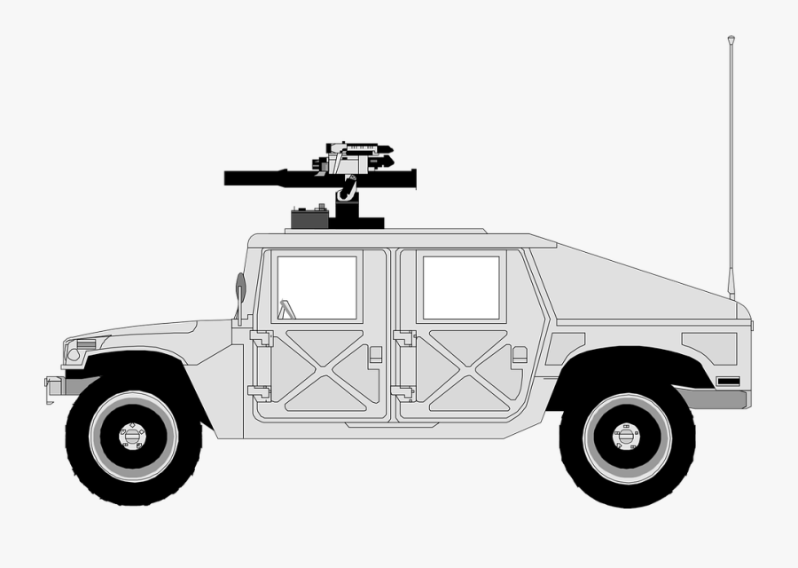 Transparent Jeep Clipart - Army Coloring Pages, Transparent Clipart