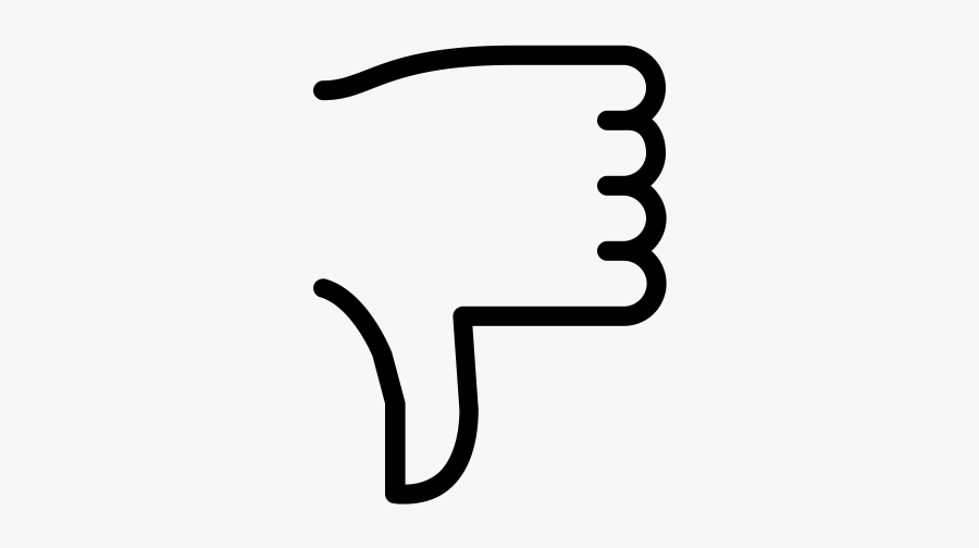 Pollice Giù Da Colorare, Transparent Clipart