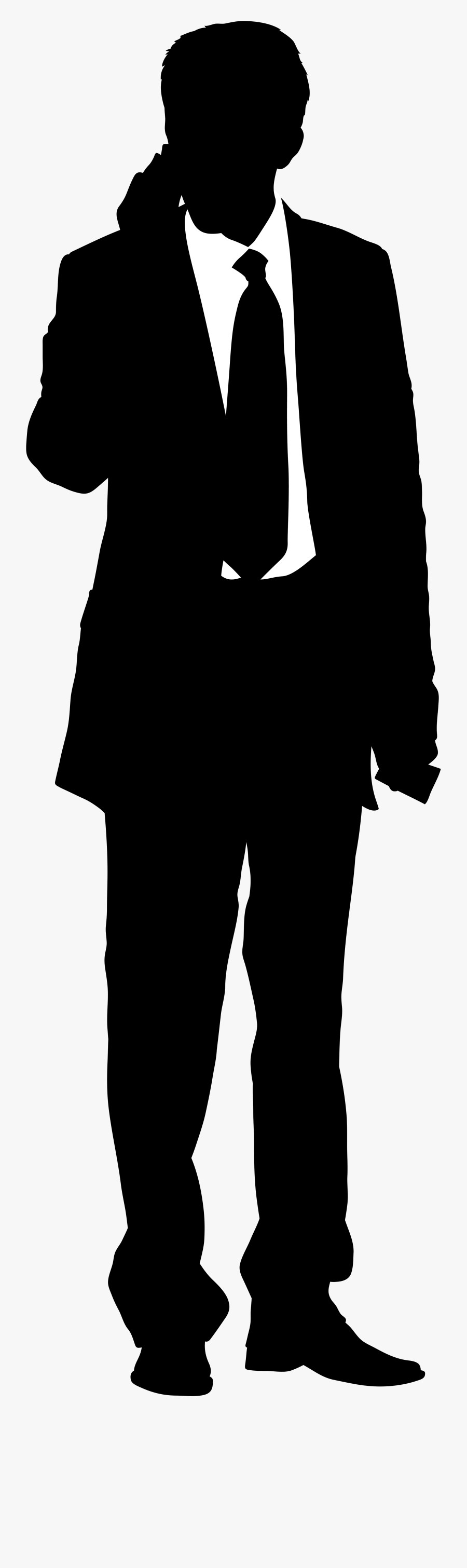 Businessman Silhouette Png Clip Art Image - Business Man Vector Silhouette Png, Transparent Clipart