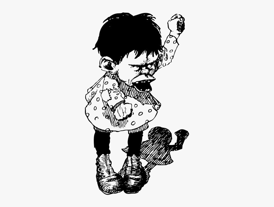 Angry Boy - Drawing, Transparent Clipart