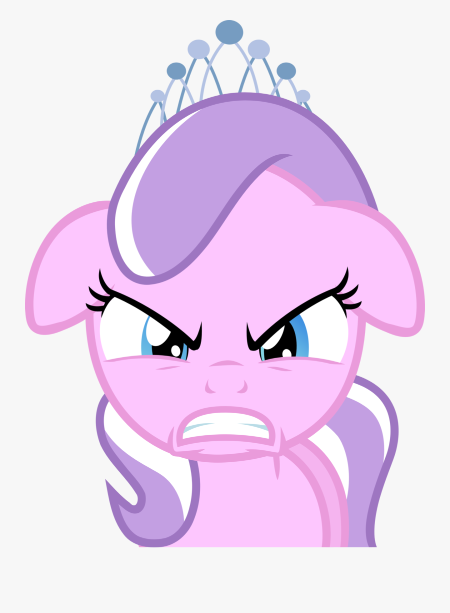 Scared Clipart Mad - My Little Pony Diamond Tiara Mad, Transparent Clipart