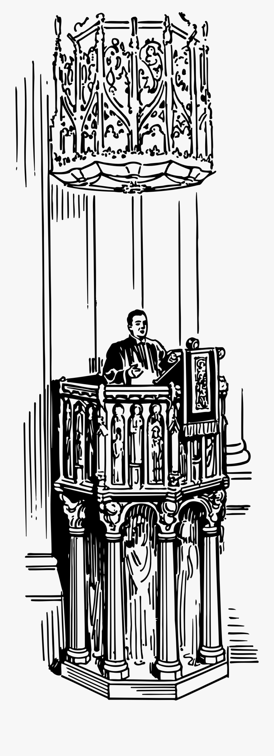 Pulpit 2 Clip Arts - Pulpit, Transparent Clipart