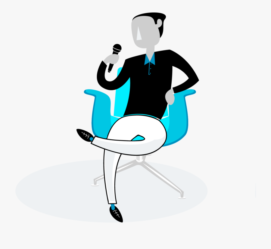 Speaker Clipart Conference Speaker - Sitting, Transparent Clipart