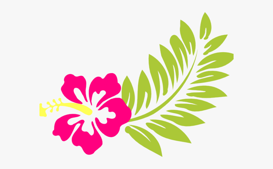 Beach Flower Cliparts - Transparent Background Hawaiian Flower Clipart, Transparent Clipart
