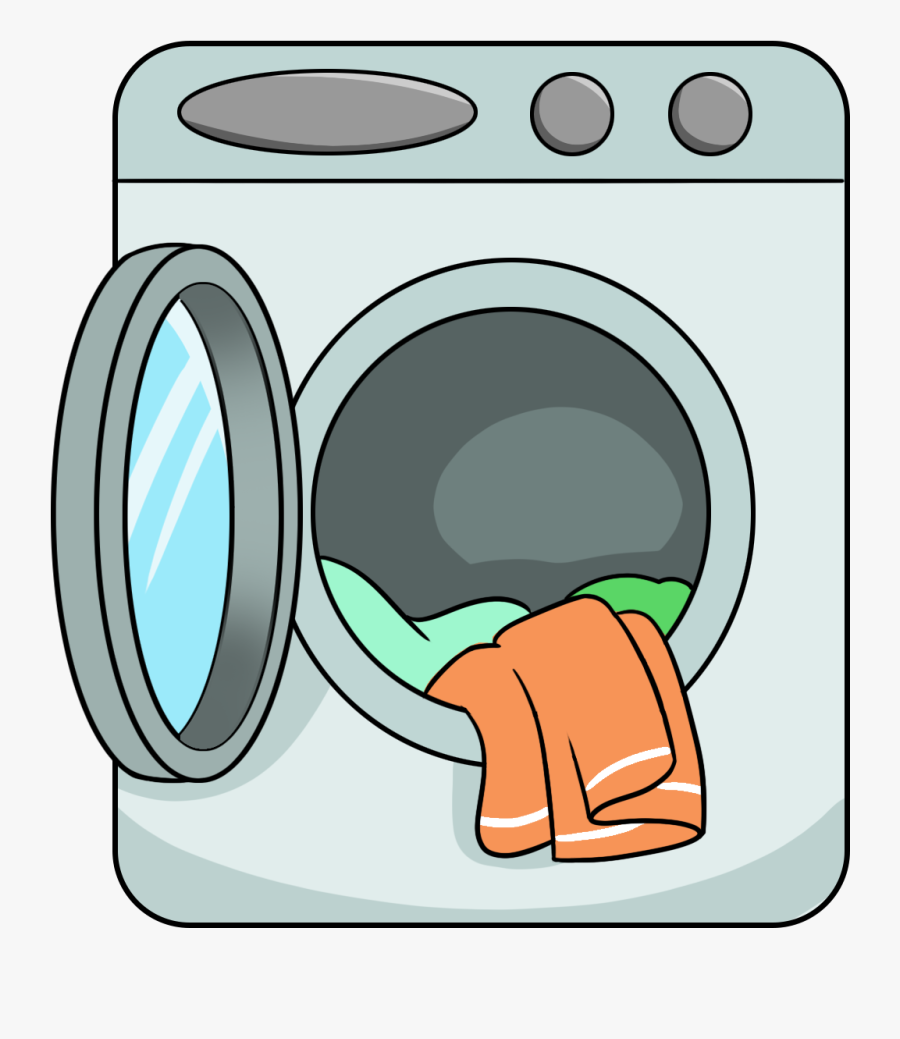 Washing Machine Clipart Washed Clothes - Vicky, Transparent Clipart