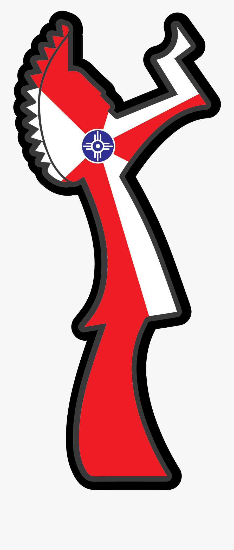 Transparent Plains Clipart - Keeper Of The Plains With Wichita Flag, Transparent Clipart