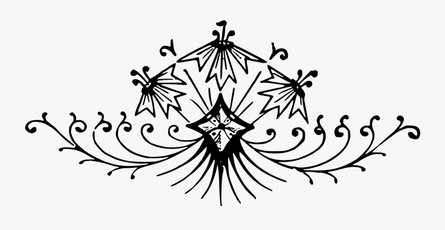 Line Art,plant,flower - Clip Art, Transparent Clipart