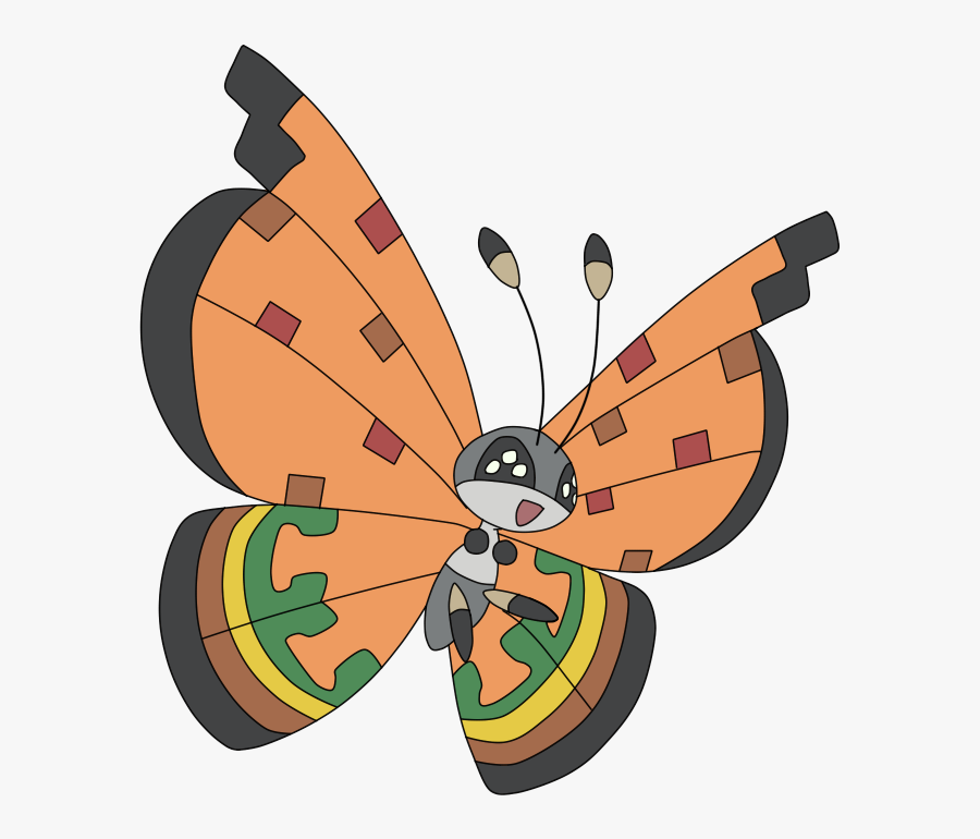 4670 Pokémon Vivillon-plains Www - Pokemon Vivillon Png, Transparent Clipart