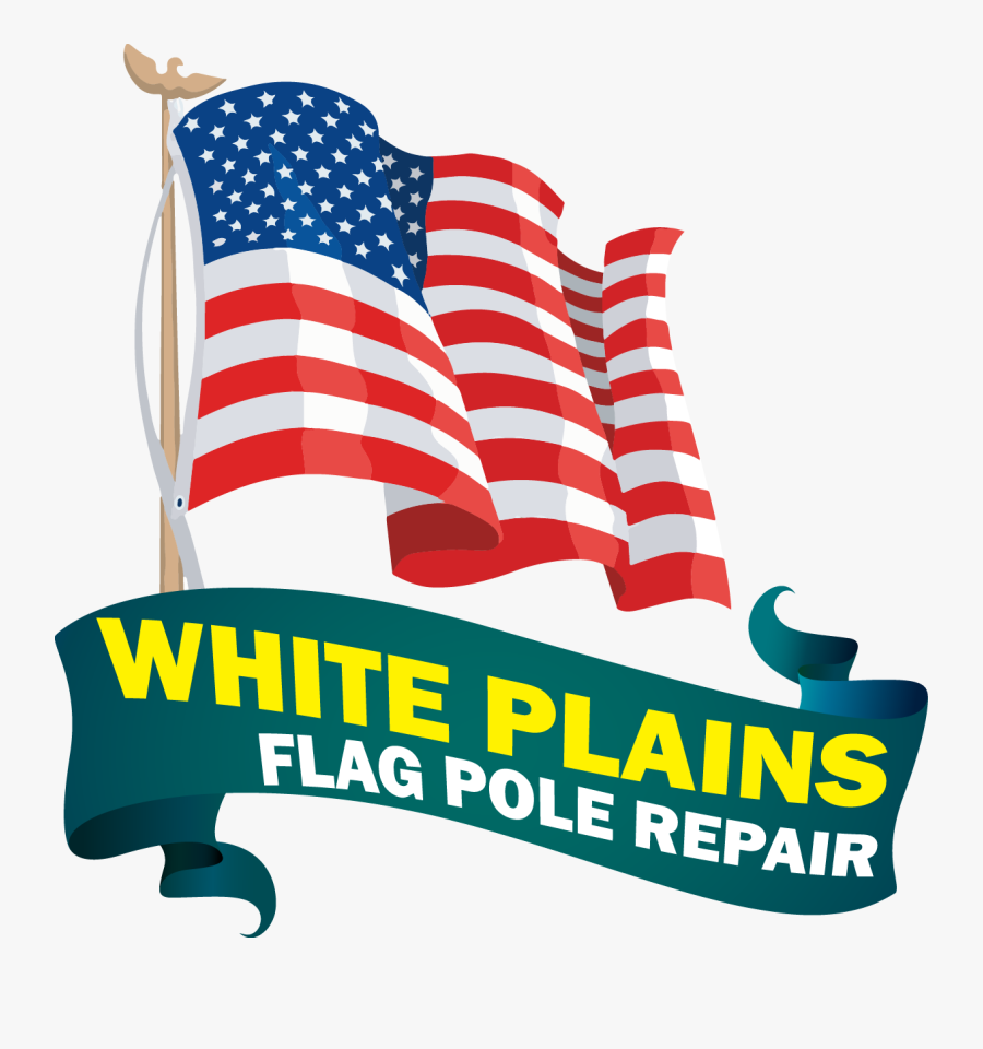 Flagpole Clip Painter - Us Flag In Motion, Transparent Clipart