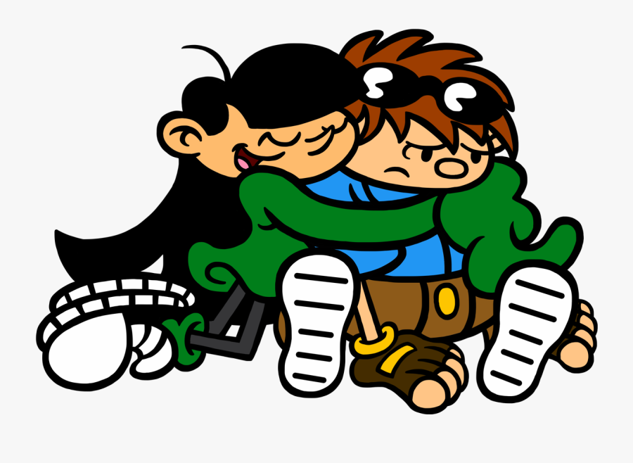 Transparent Hugging Clipart - Wallabee Beatles, Transparent Clipart