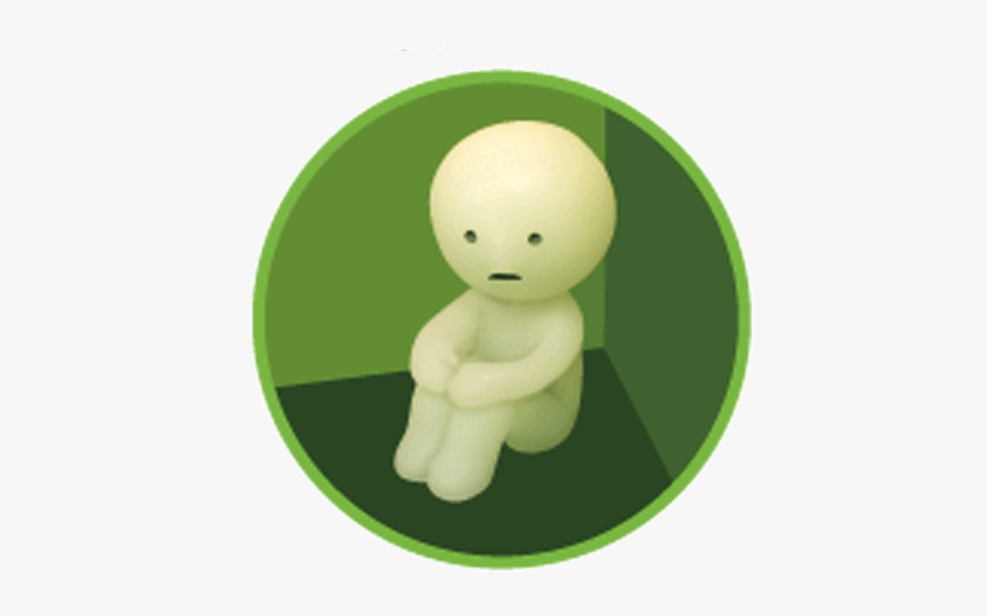 Clip Art Hugging Knees - Smiski Hugging Knee, Transparent Clipart