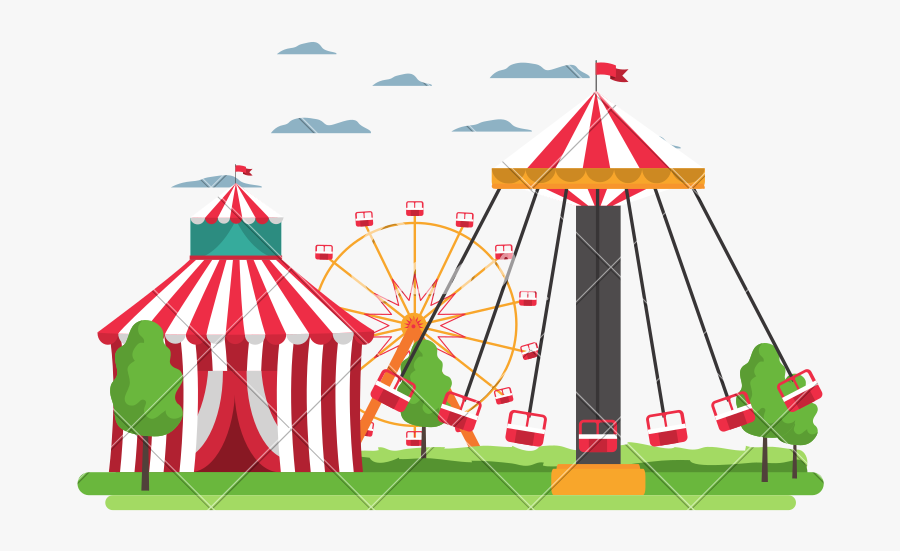 Swing Clipart Circus - Clipart Carnival, Transparent Clipart