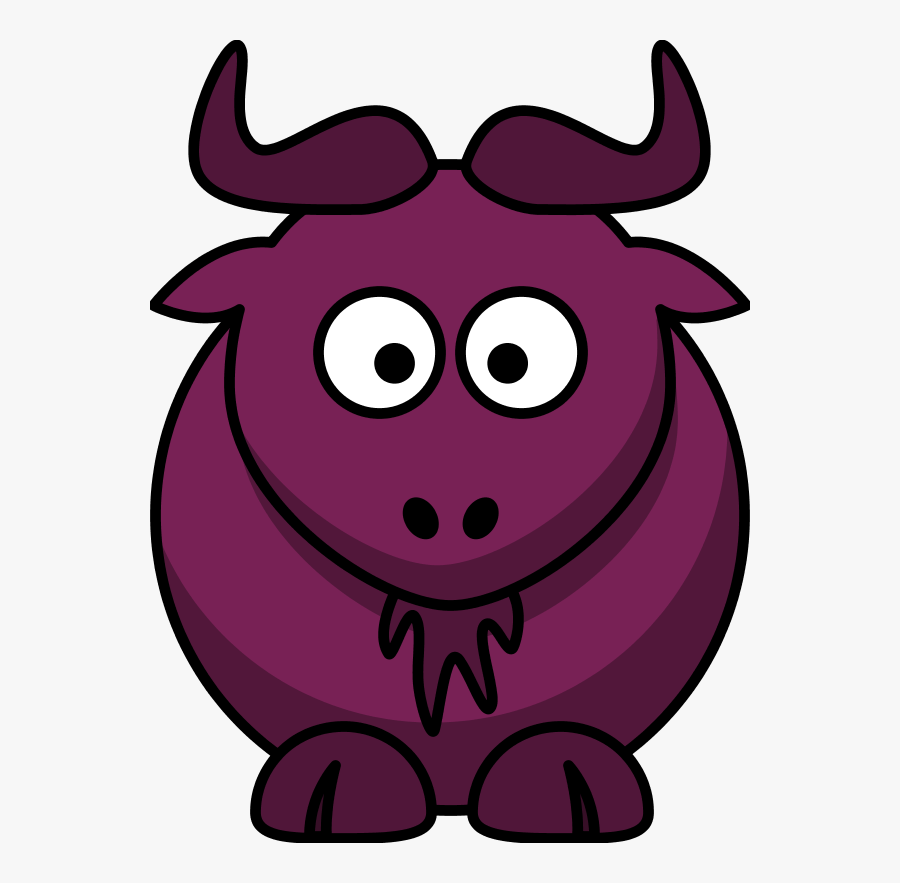 Bull Cartoon Funny - Cartoon Gnu, Transparent Clipart