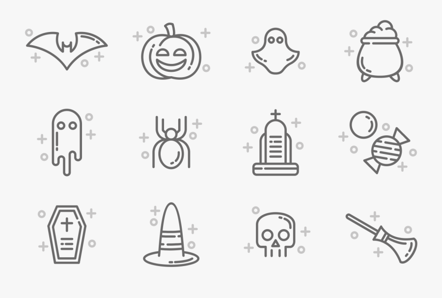 Halloween Icons Vector - Vector Halloween Icon, Transparent Clipart