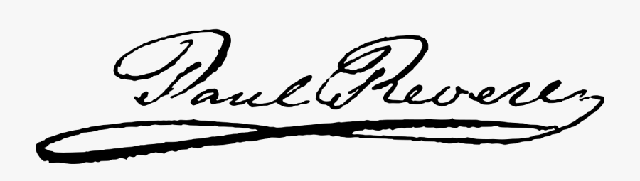 Filepaul Revere Signature - Paul Revere Signature, Transparent Clipart
