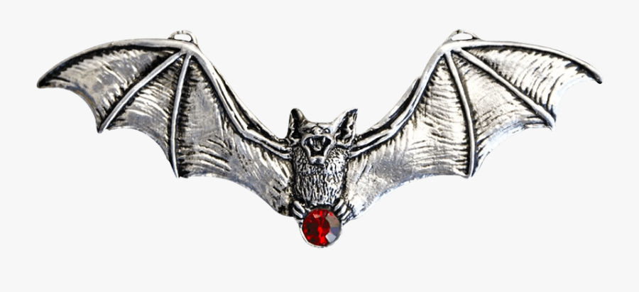 Flying Jeweled Vampire Bat Necklace - Little Brown Myotis, Transparent Clipart