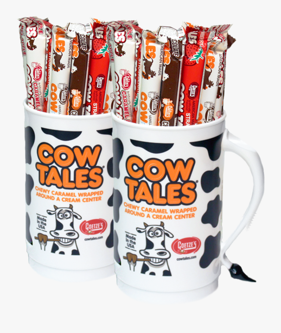 Goetze Candy Cow Tales Mug Original Chocolate Strawberry - Cows Tail Candy, Transparent Clipart