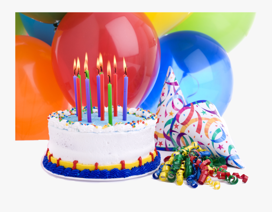 Kids Transparent Birthday - Birthday Cake Balloons Png, Transparent Clipart