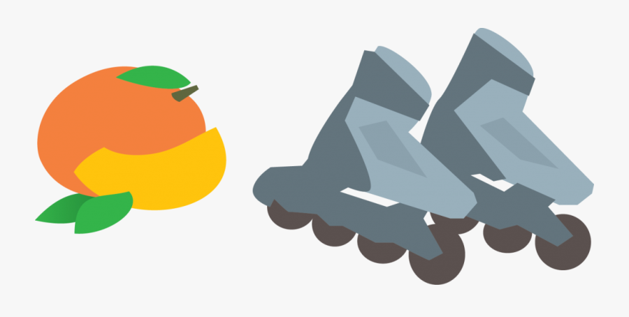 Mangos And Rollerblades - Roller Blades Cartoon, Transparent Clipart