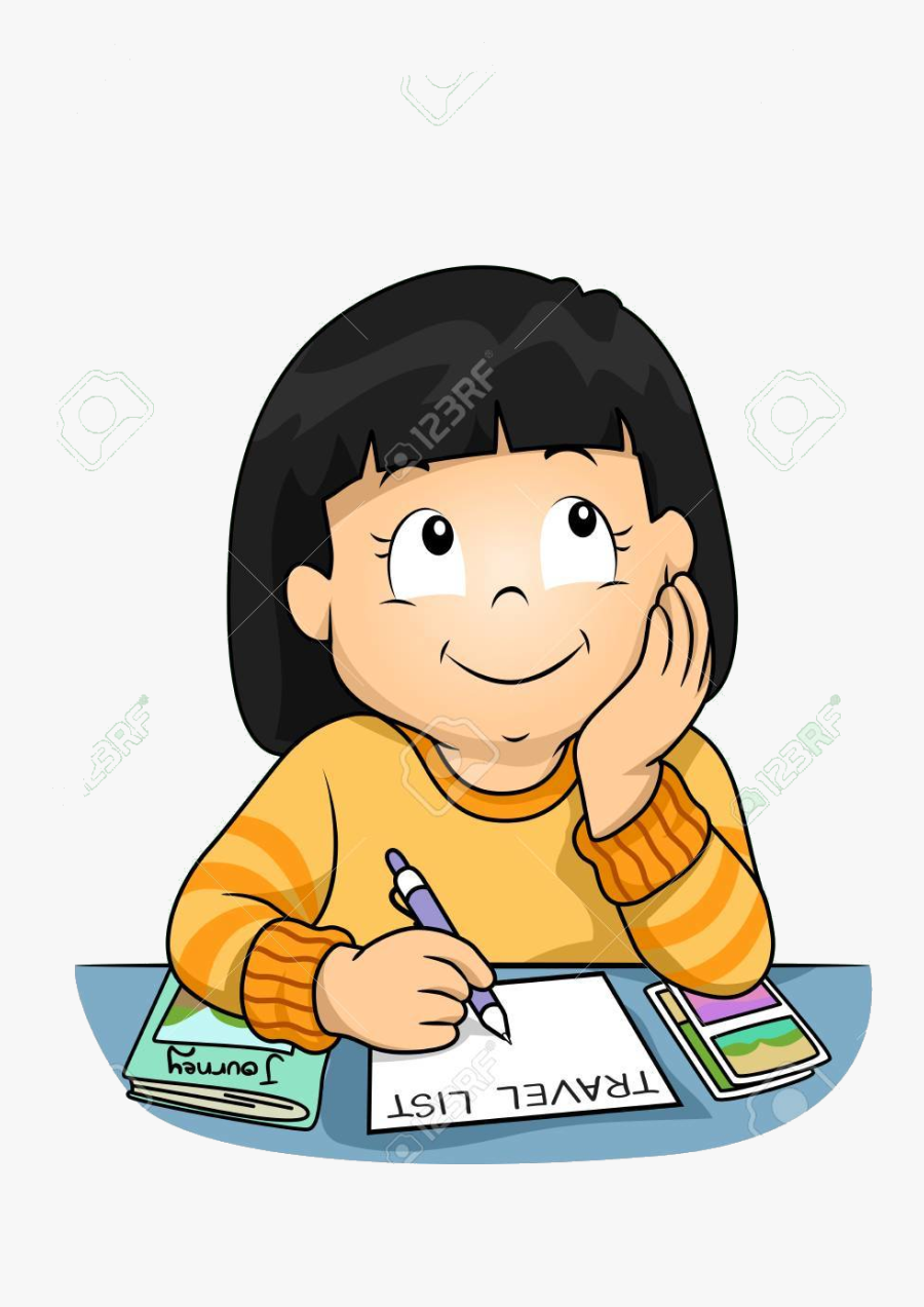 Thinking Kid Clipart, Transparent Clipart
