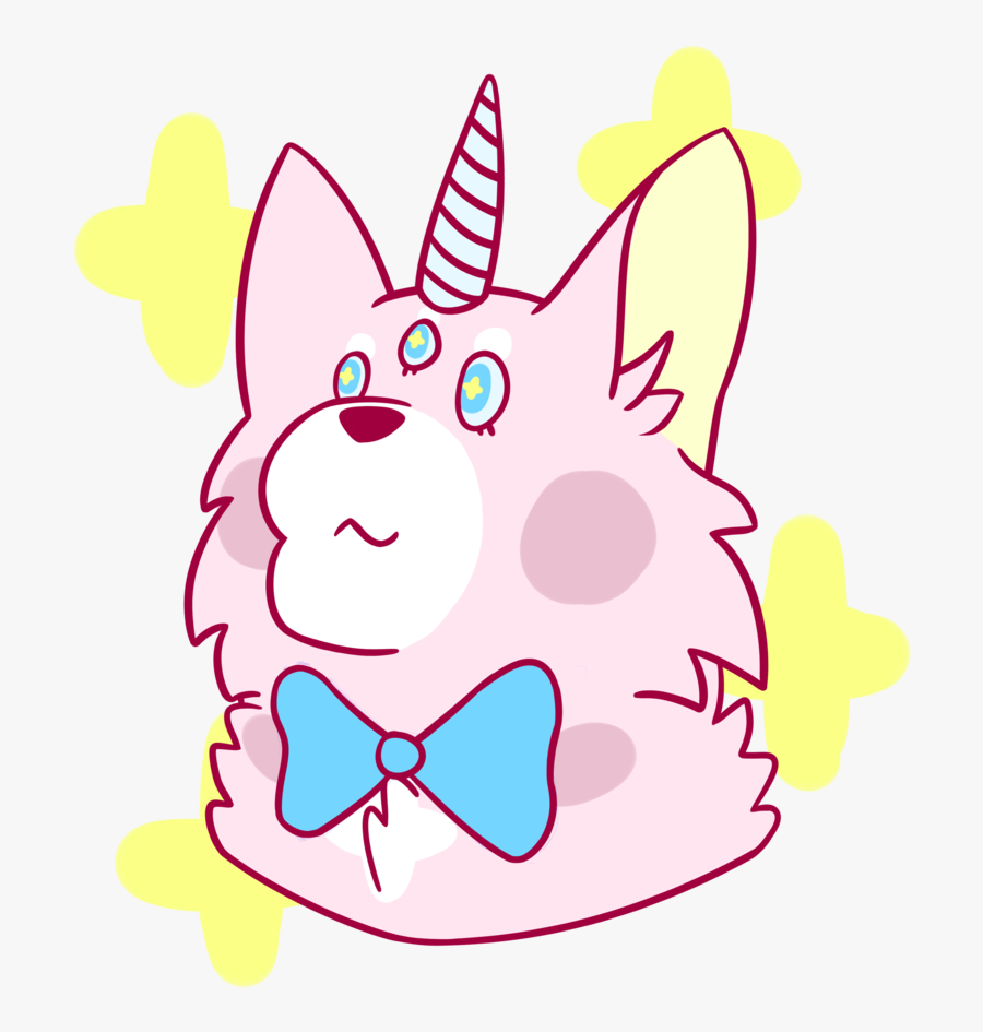 #dog #unicorn #alien #freetoedit #귀여운 #picsart #cute - Cartoon, Transparent Clipart