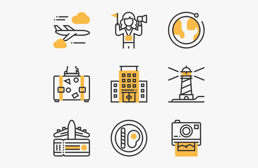 Tourism And Travel - Vector Icon Travel Png, Transparent Clipart