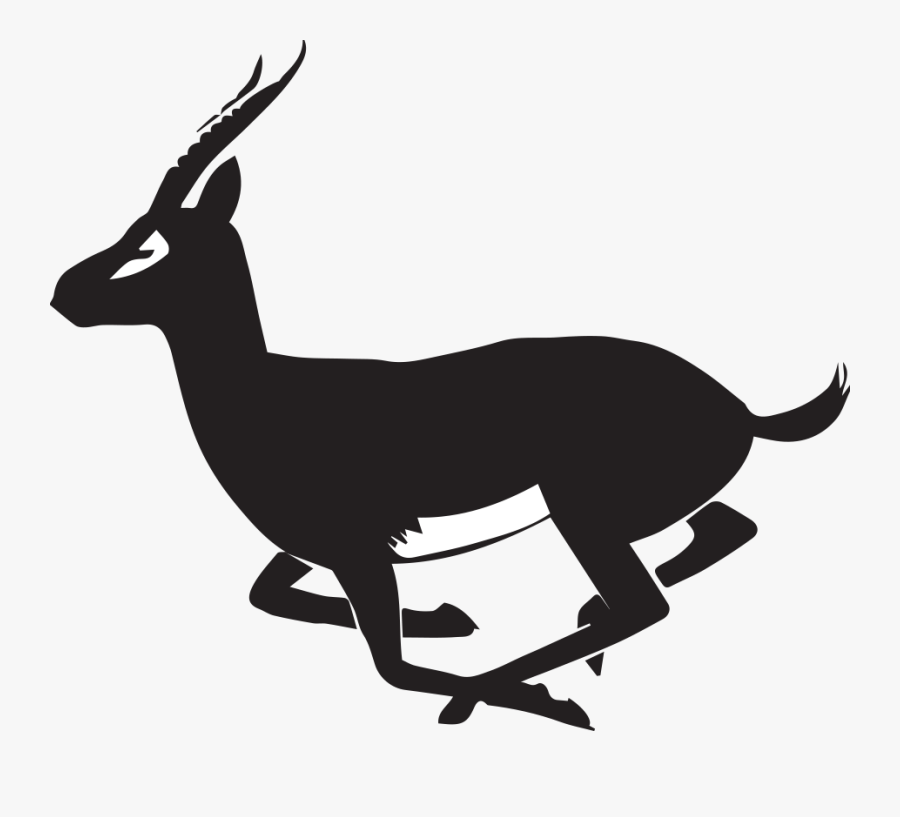 Then Send It To Me For Judging Along With A Silhouette - Springbok Gazelle Silhouette, Transparent Clipart