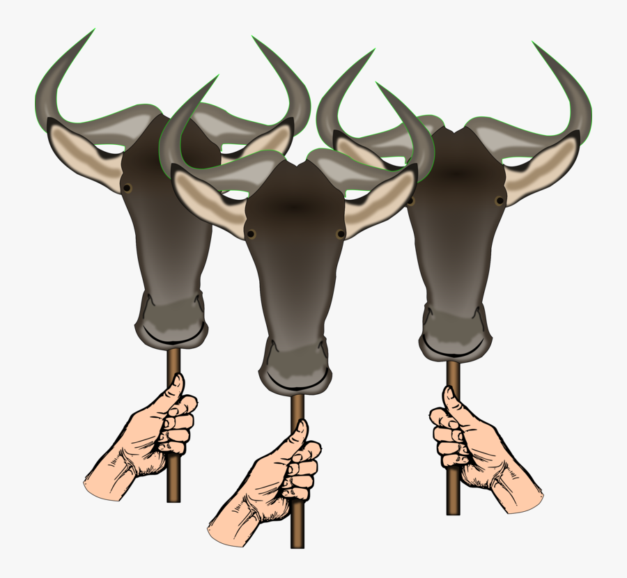 Neck,fictional Character,deer - Fake Wildebeest, Transparent Clipart