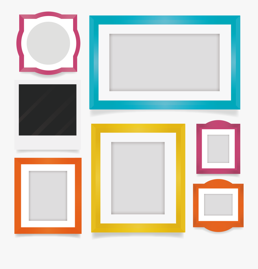 Picture Flat Frame Design Film Exquisite Clipart - Album Photo Frame Design Png, Transparent Clipart