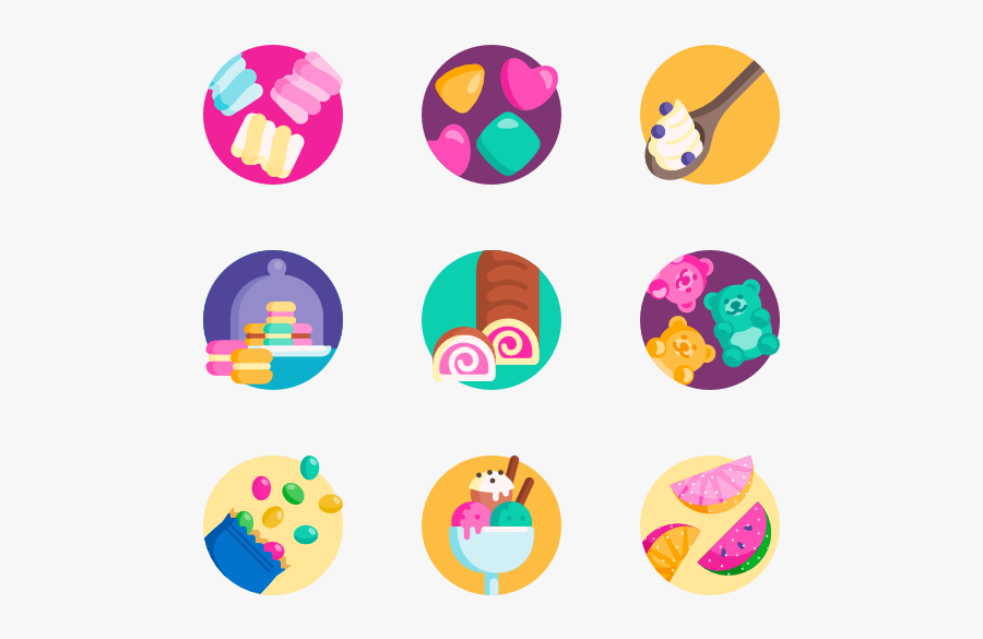 Sugar Vector Flat - Candy Flaticon, Transparent Clipart