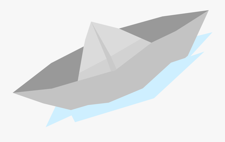 Paperboat Minimal Flat Design Clip Arts - Barco De Papel Png, Transparent Clipart