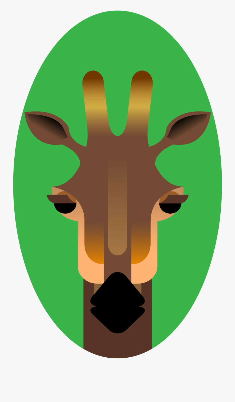 Giraffe, Flat, Design, Flat Design, Brown, Africa,, Transparent Clipart