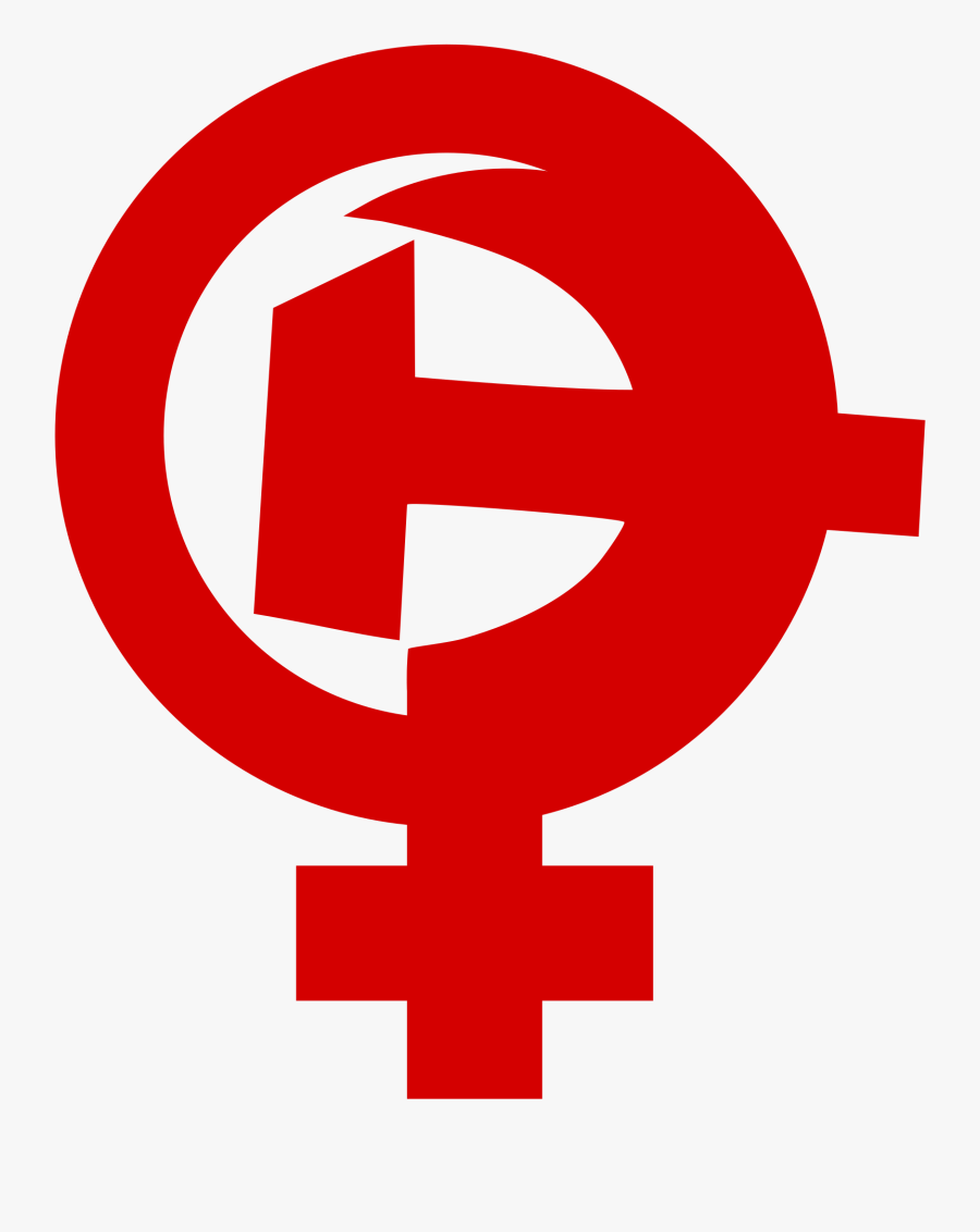 Feminism Female Symbol Big - Feminist Symbol Hammer And Sickle, Transparent Clipart