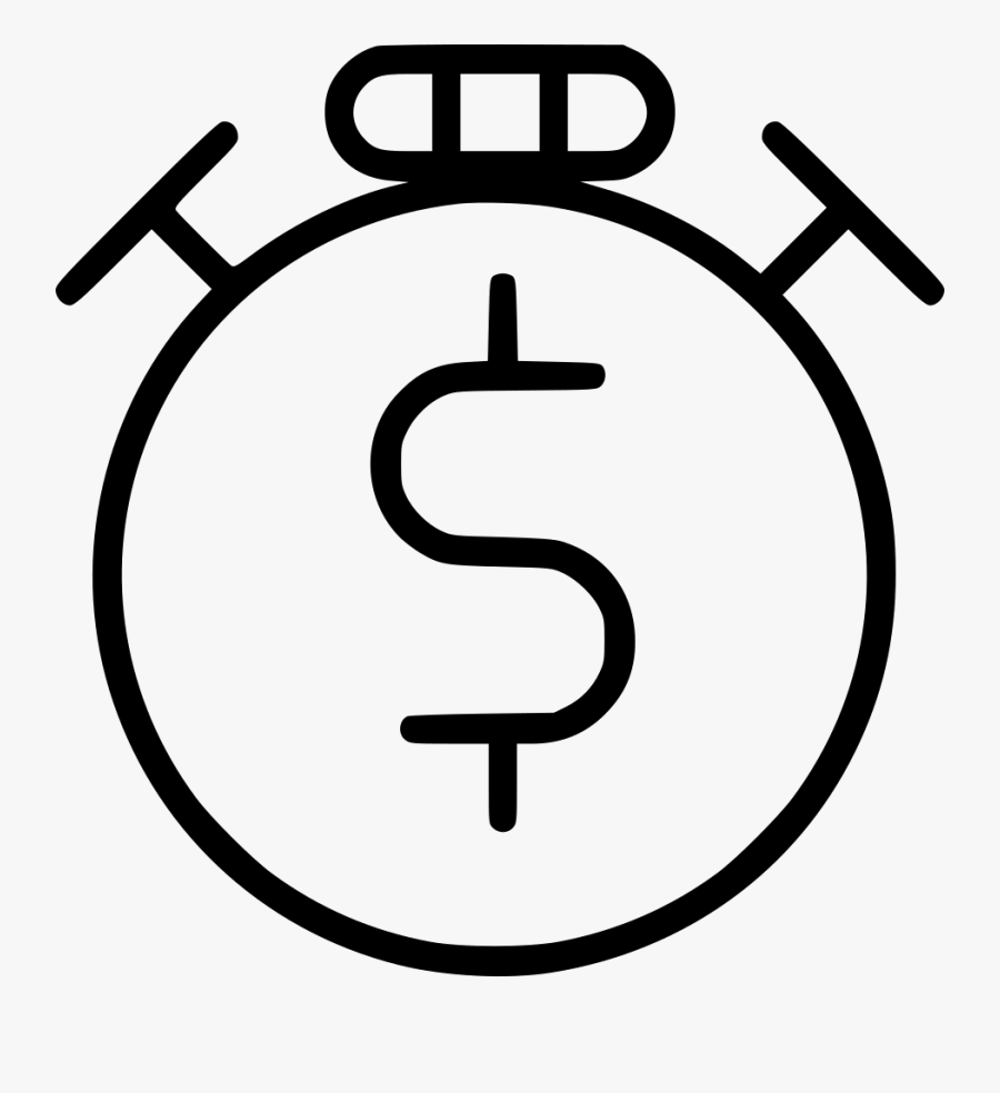 Stop Watch Dollar Sign Comments - Logo Tdc, Transparent Clipart