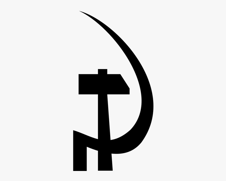 Communist, Hammer, Sign, Symbol, Sickle - Hammer And Sickle Clipart, Transparent Clipart