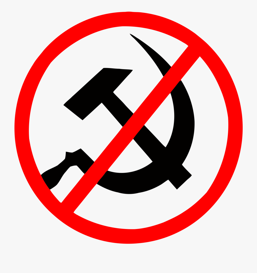 Capitalist Sanction Depository - Hammer And Sickle Crossed Out, Transparent Clipart