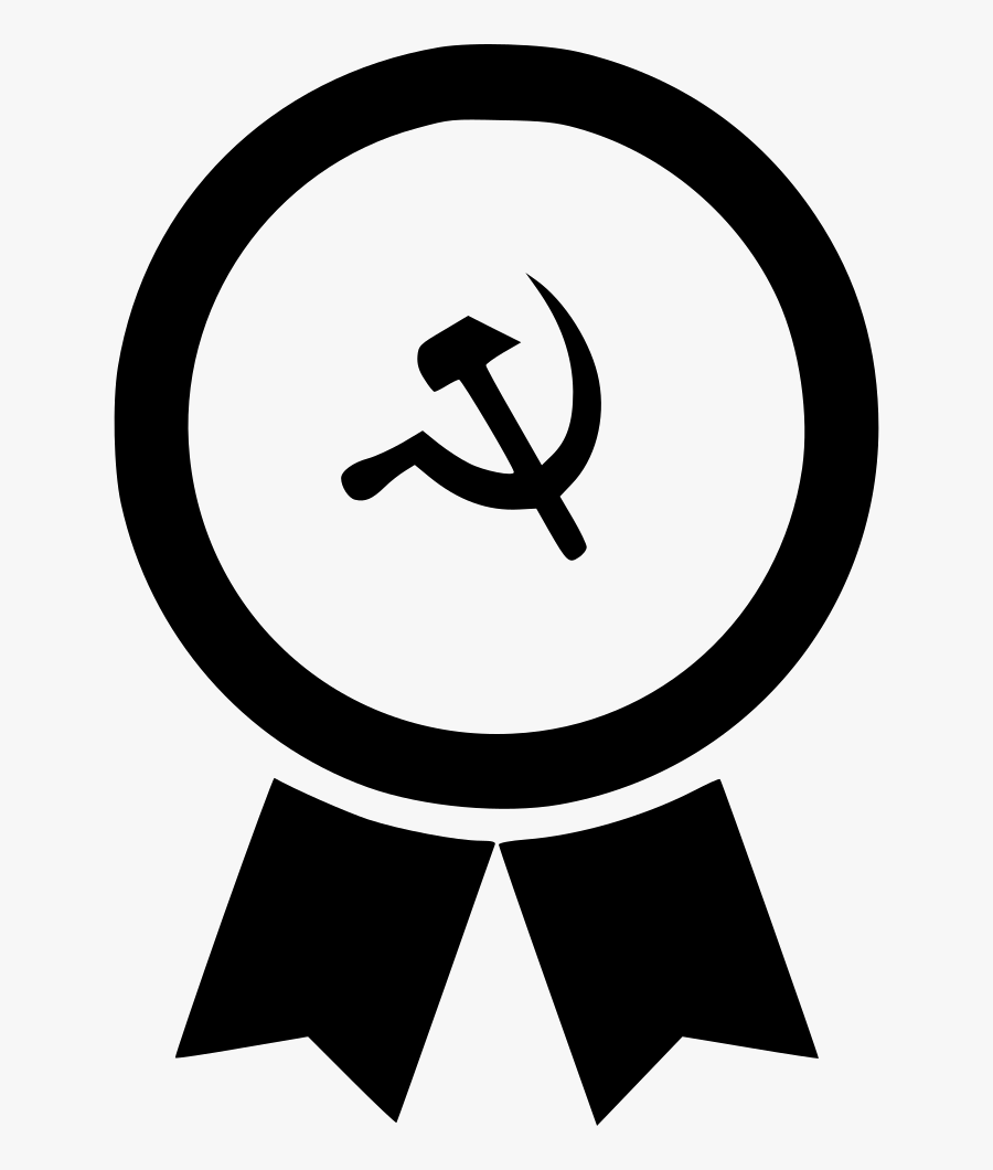 Certificate Medal Sickle Hammer - Thank You Black Ribbon, Transparent Clipart