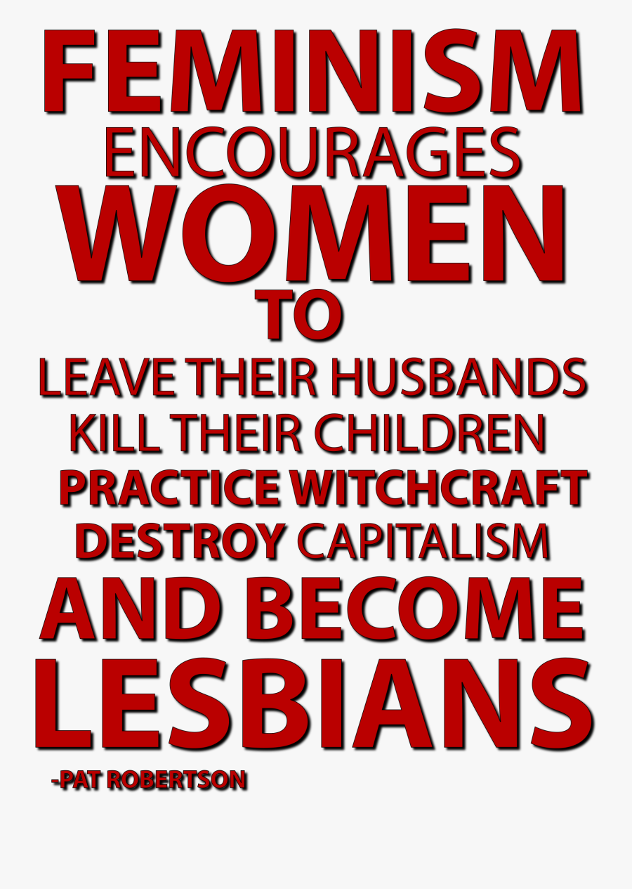 Text,line,area - Pat Robertson Feminism, Transparent Clipart