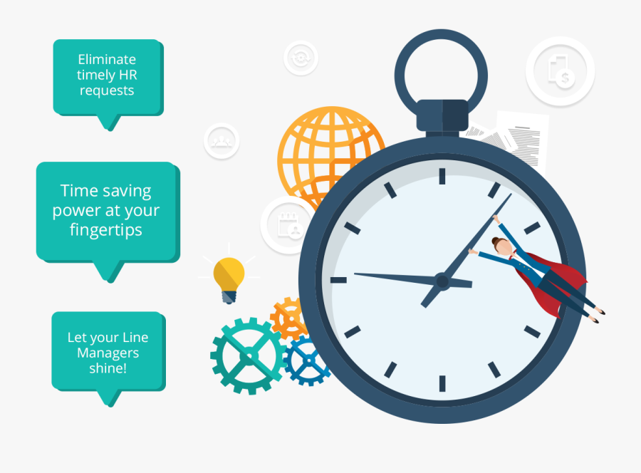 Find More Hours In The Day And Still Leave On Time - Knife Fork Plate Clock, Transparent Clipart