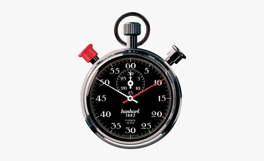Stopwatch Transparent Seconds - Stopwatch Classic Hanhart, Transparent Clipart