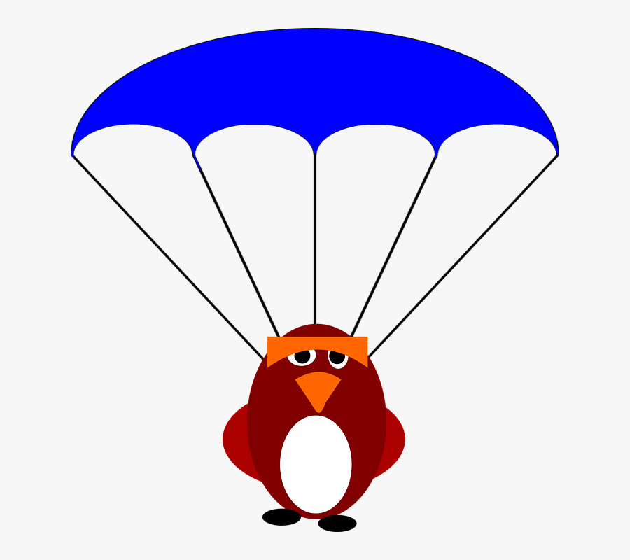 Parachute Clipart Heart - Fallskärm Png, Transparent Clipart
