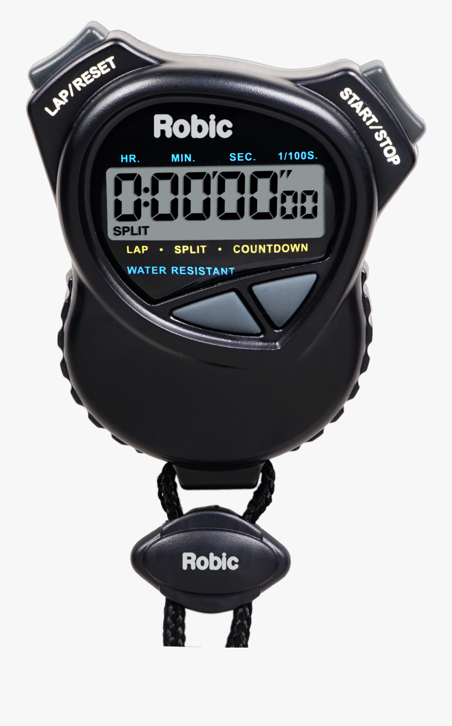 Robic 1000w Dual Stopwatch/countdown Timer- Black - Stopwatch Timer, Transparent Clipart